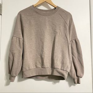 Donating soon! Aerie sweater with puff sleeves